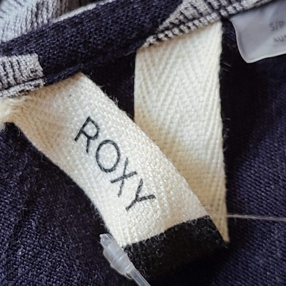 ROXY In the Mood for Dance Black White Floral Sleeveless Maxi Dress Womens Small - Picture 9 of 16